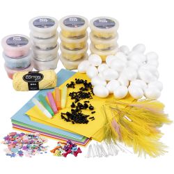 Kit fai da te gruppo pulcini di pasqua