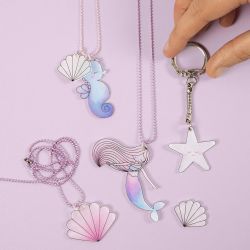 Kit – Creazione di gioielli con perline e fogli di plastica termoretraibile