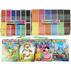 Set di libri da colorare
